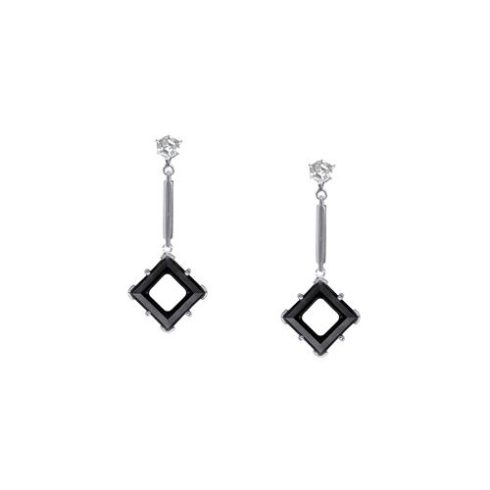Crystal Hexagon Earrings ACER-HEXAGON-B