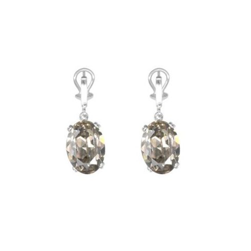 Crystal Oval Earrings ACER-OVAL-G