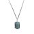 Silver Necklace with Big Swarovski Crystal ACNE-ESMERALDA-02B