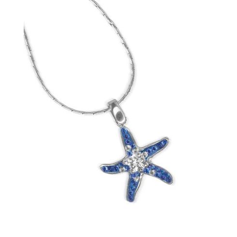 Crystal Starfish Necklace ACNE-STARFISH-A
