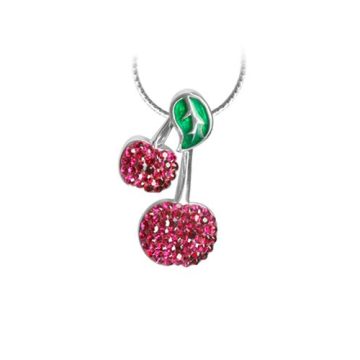 Crystal Cherry Necklace ACNEH-CHERRY-C