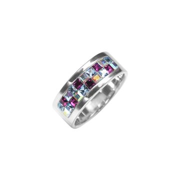 Silver Ring with Swarovski Crystals ACRING-01S-D