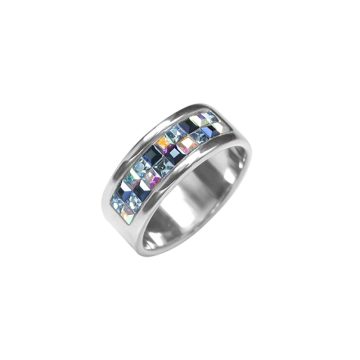 Silver Ring with Swarovski Crystals ACRING-01S-H