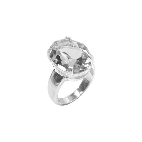 Silver Ring with Swarovski Crystal ACRING-39-A