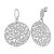 Sandblasted Filigree Circle Disc Steel Earring AEES163