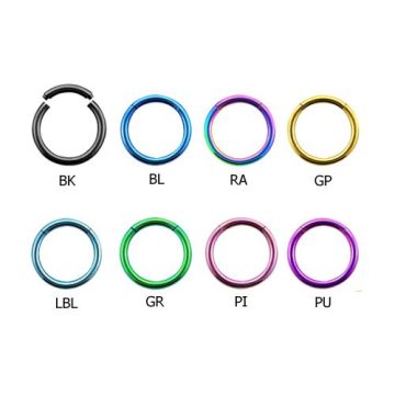 Smooth Segment Ring PVD Coloured Steel BK-BCRS 