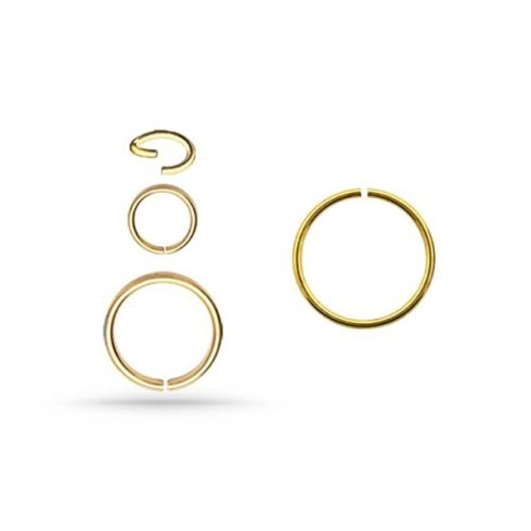 Gold PVD Surgical Seamless Steel Ring BG-BSRN