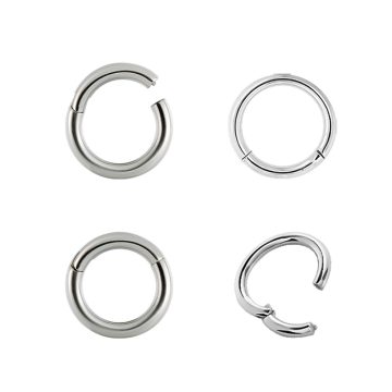 Hinged Segment Clicker Ring - Nose, Ear, Helix, Conch Piercing BHRS