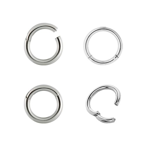 Hinged Segment Clicker Ring - Nose, Ear, Helix, Conch Piercing BHRS