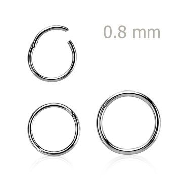 Thin Hinged Segment Ring - Nose, Helix, Tragus BHRSN