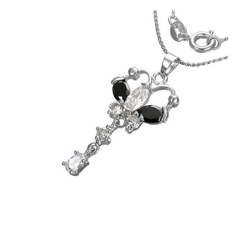 Crystal Love Heart Charm - Fashion Necklace CCZS135