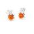 Silver (925) Earring with Amber Stones E5949