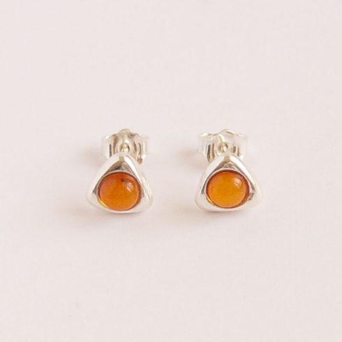Silver (925) Earring with Amber Stone E5953