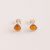 Silver (925) Earring with Amber Stone E5953