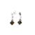 Silver Earring with Amber Stone E8170