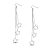 Trio Star Long Drop Hook Fashion Earrings FEBS428