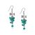 Bow Blue Zircon Cluster Bead Fashion Earrings FEHS318