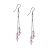 Pink Bead Slinky Fashion Earrings FEZS150