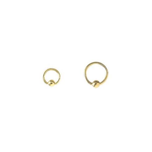 Gold plated ball closure ring GP-BCR