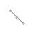 Industrial Barbell with Casted Fleur de Lis Design HINDCL