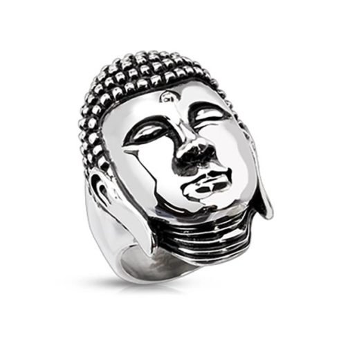 Stainless steel meditating Buddha HRH-3919
