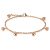 Rose Gold Stainless Steel Anklet with Dangle Beads HSA274