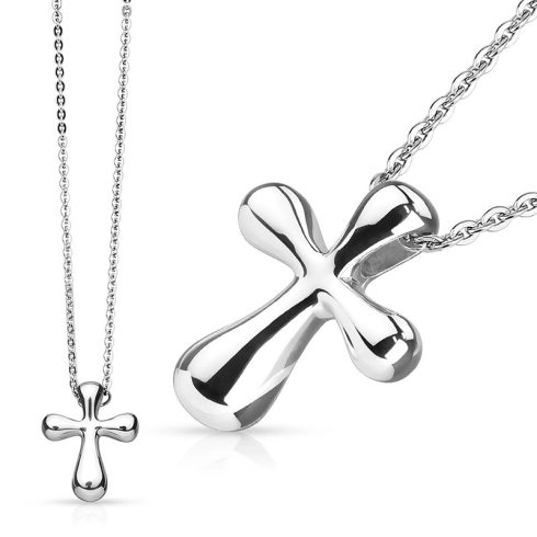 Stainless Steel Cross Pendant with Chain Necklace HSPN-626