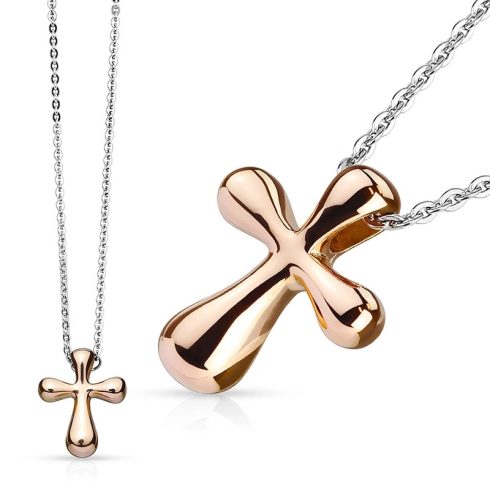 Stainless Steel Cross Pendant with Chain Necklace HSPN-626R