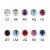 Circular Barbells with Jewelled Balls - 1.2 mm SS316L - BCBN