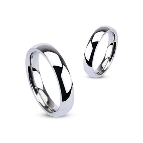 Glossy Mirror Polished Wedding Band Ring HR-001