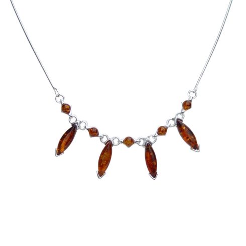 amber stone necklace