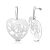 Cut-Out Filigree Lotus Flower Steel Earring OEMS579