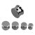 Double Flare Hematite Stone Plug - 12mm OHEPL-12