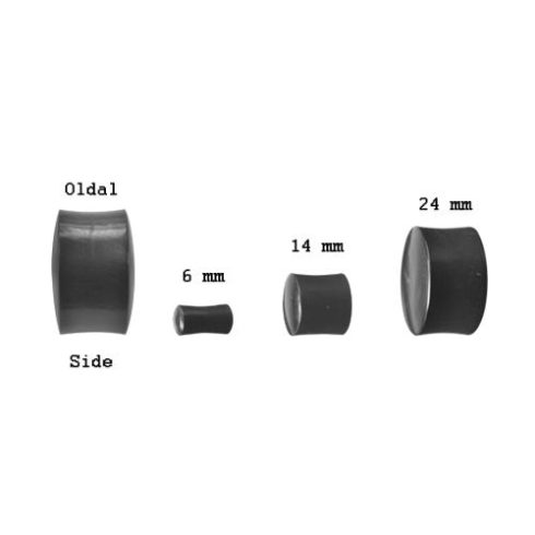 Buffalo horn plugs - rounded side OHOPL-02L