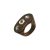 Wooden Ring with Classical Square Crystal OWORI-02