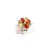 Silver Ring with Amber Stone R7174