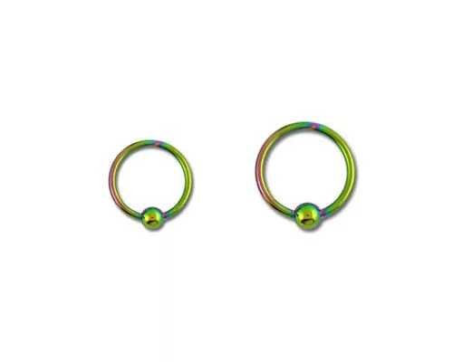 Ring Rang Racketini Pvb Ball closure ring - rainbow pvd RA-BCR