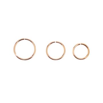 Rose Gold PVD Surgical Seamless Steel Ring RG-BSRN