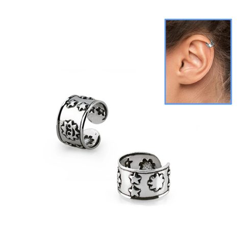 Ezüst lábujjgyűrű, fake/hamis helix piercing, fülgyűrű SHRT23