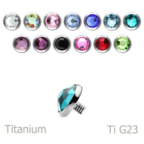 Titanium jewelled internal attachment T-AJF4