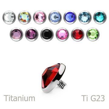 Titanium Jewelled Internal Attachment T-AJF5