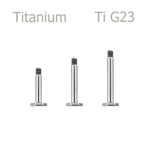 Titán ajak, tragus, helix, fülpiercing talpas szár T-LNw