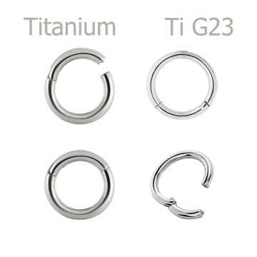  Titanium G23 Hinged Segment Ring -  1.2-1.6 mm TBHRS