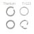  Titanium G23 Hinged Segment Ring -  1.2-1.6 mm TBHRS
