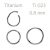  Titanium G23 Hinged Segment Ring - 0.8 mm TBHRSNN