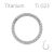 ClarityTi – implant-grade titanium clicker ring with front-facing crystals in multiple sizes