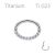 ClarityTi Oval – csuklós szegmenses ovális titán piercing karika csillogó kősorral