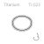 CoreTi Oval – Oval titanium clicker piercing ring with smooth polished finish