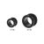 Black acrylic flesh tunnels VFTBK-L