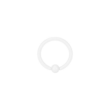 Snow White Ball Closure Ring WH-BCR